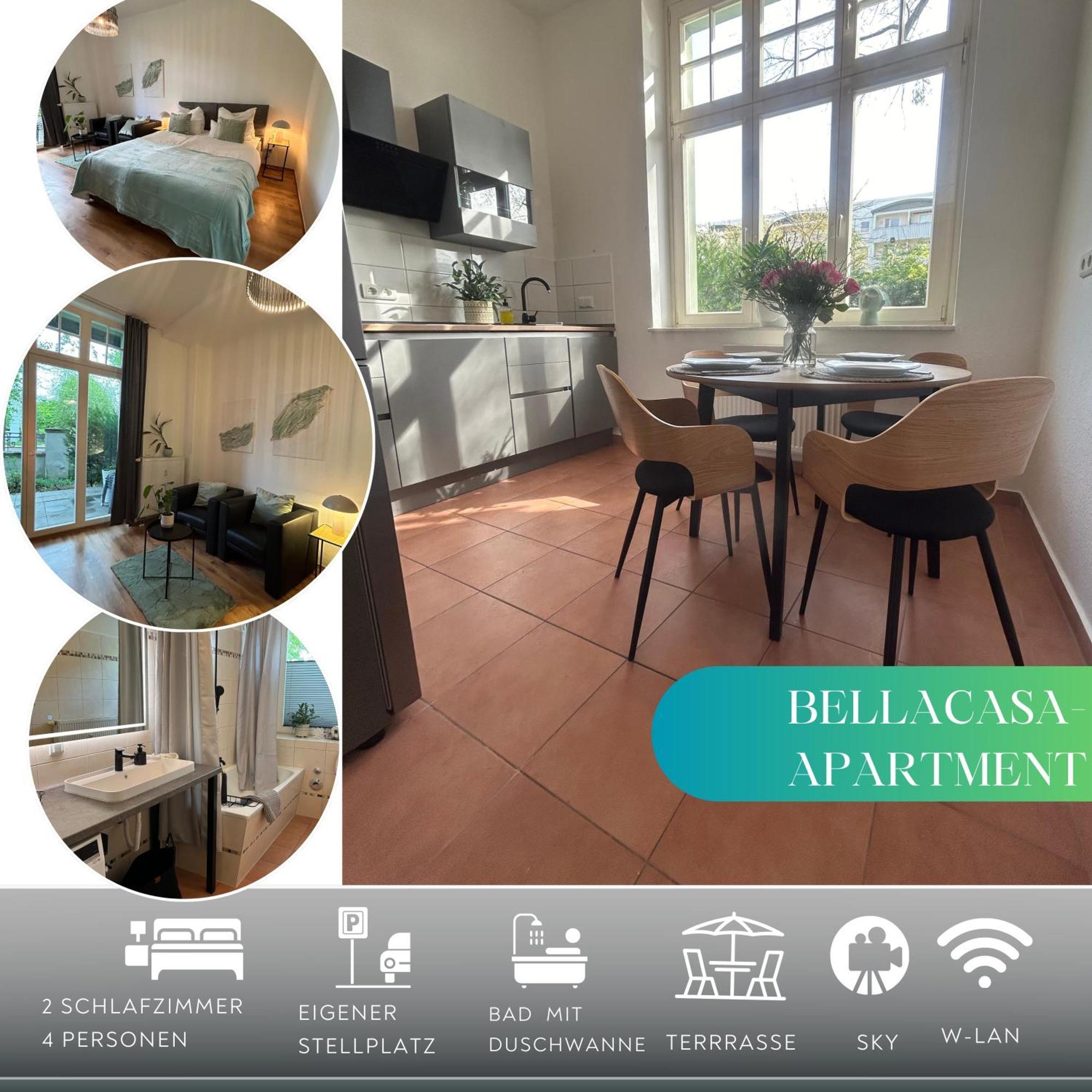 Mintara Komfort Apartment Mit Grill -Terrasse, Sky Und Parkplatz Magdeburg Exteriör bild
